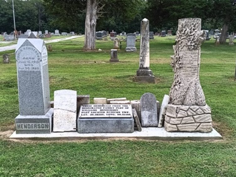 Williams & Henderson recovered memorials at their permanent site.